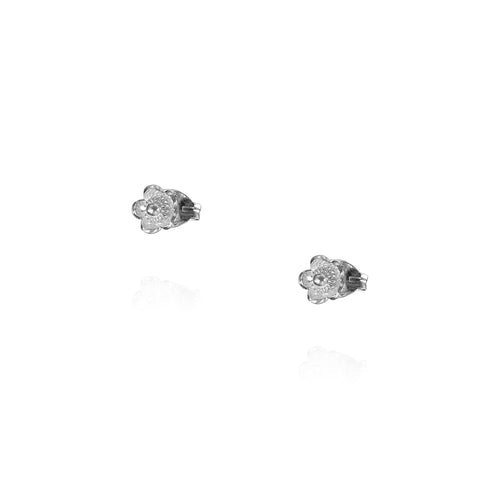 Achillea Filigree Micro Ear Studs in Sterling Silver