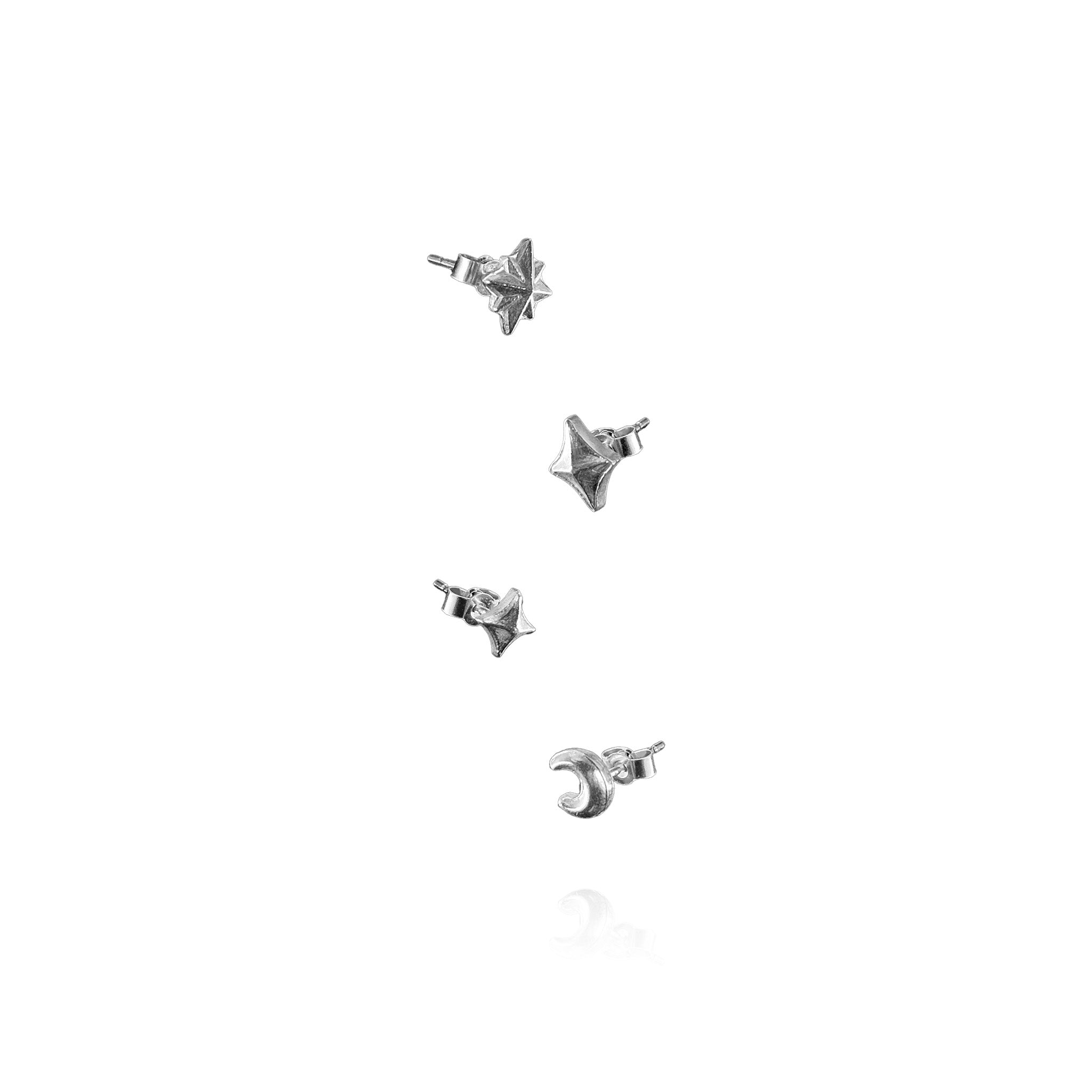 Constellation Ear Studs (Single or Pair) in Sterling Silver