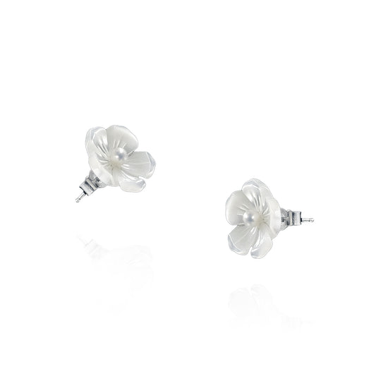Kamboja Mother of Pearl Studs Earrings