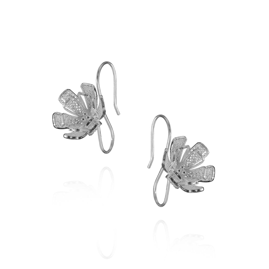 Hieracium Filigree Ear Hook in Sterling Silver
