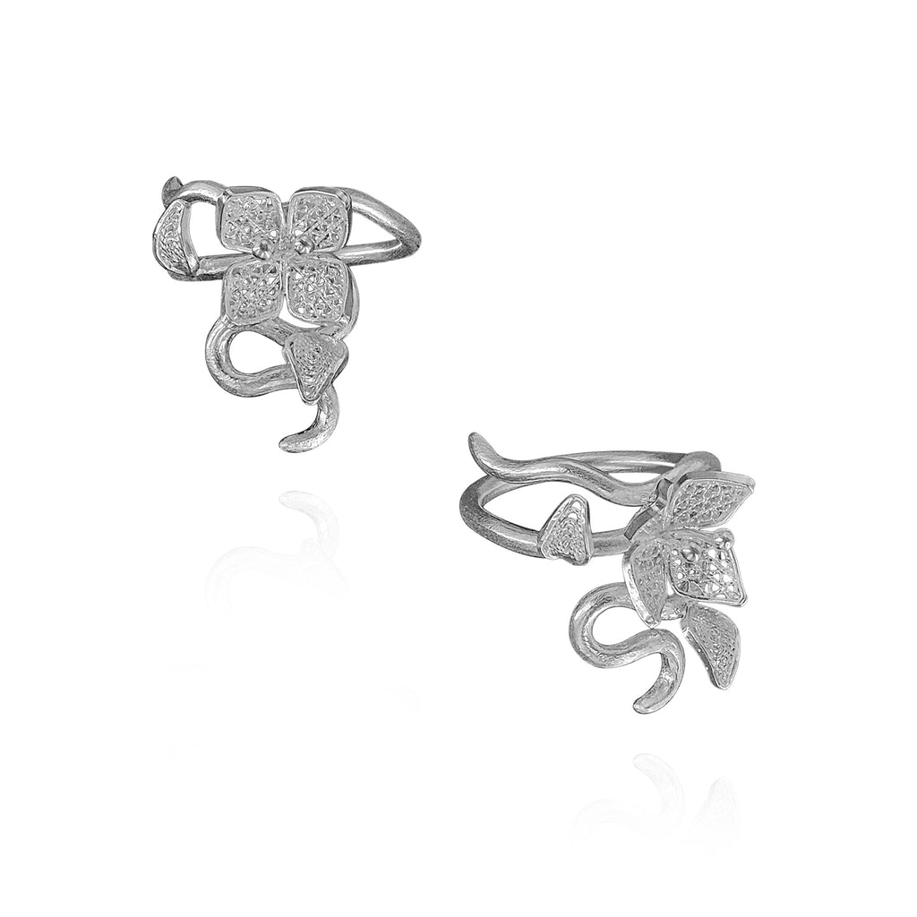 Ixora Filigree Branch Ring in Sterling Silver