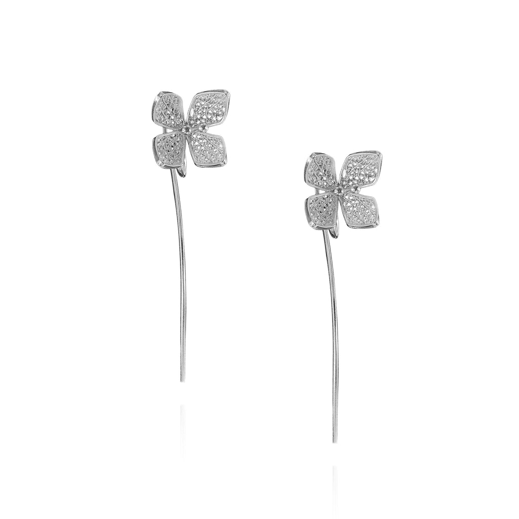 Ixora Filigree Ear Wire in Sterling Silver