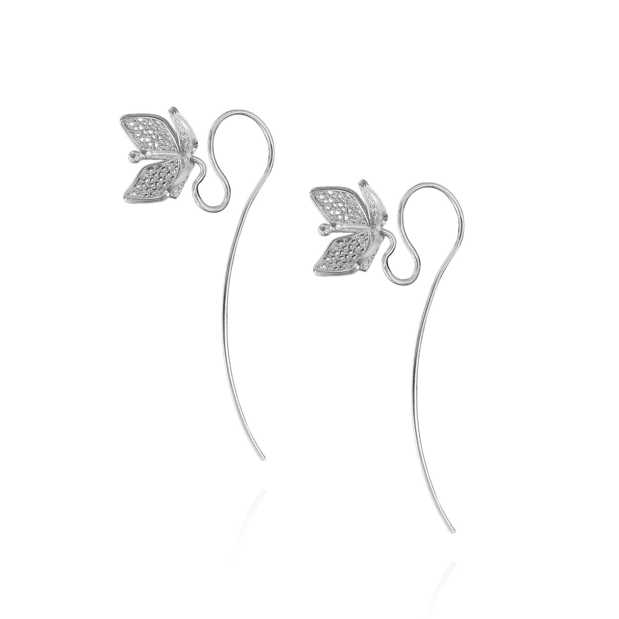 Ixora Filigree Ear Wire in Sterling Silver