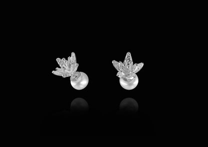 Jasminum Pearl Backing Ear Studs