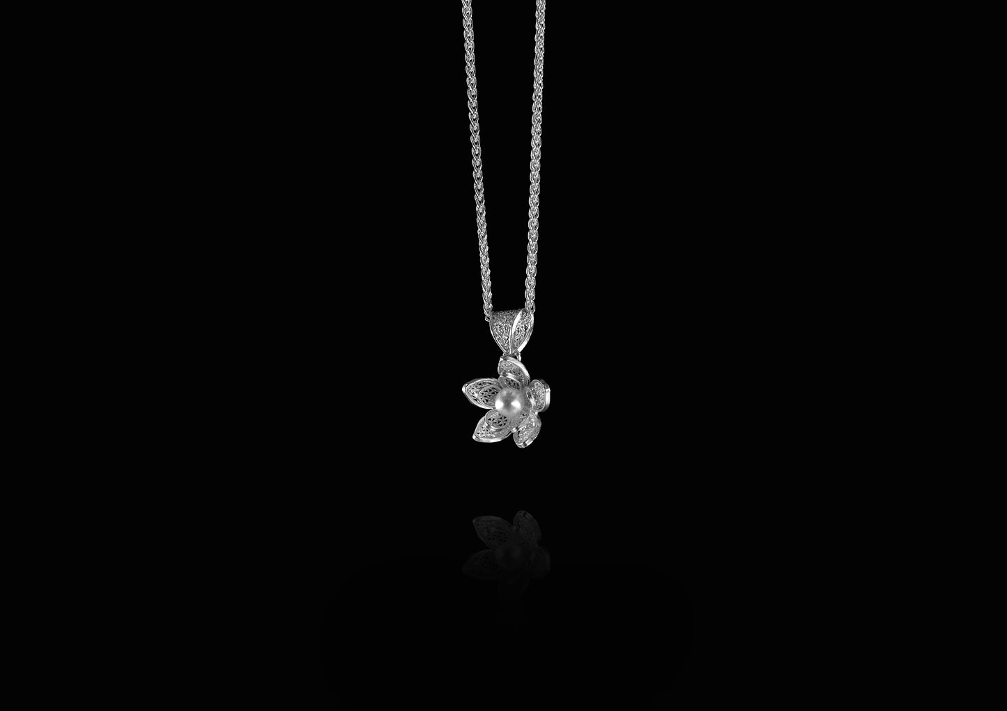 Jasminum Necklace Charm
