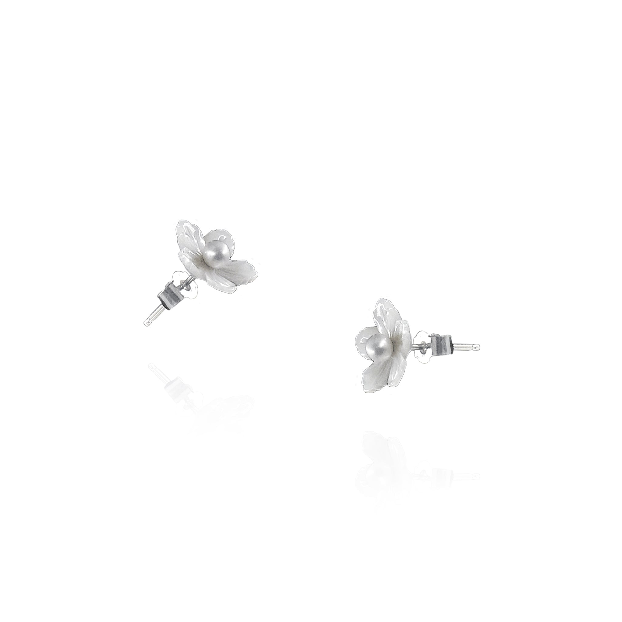 Melati Mother of Pearl Stud Earrings