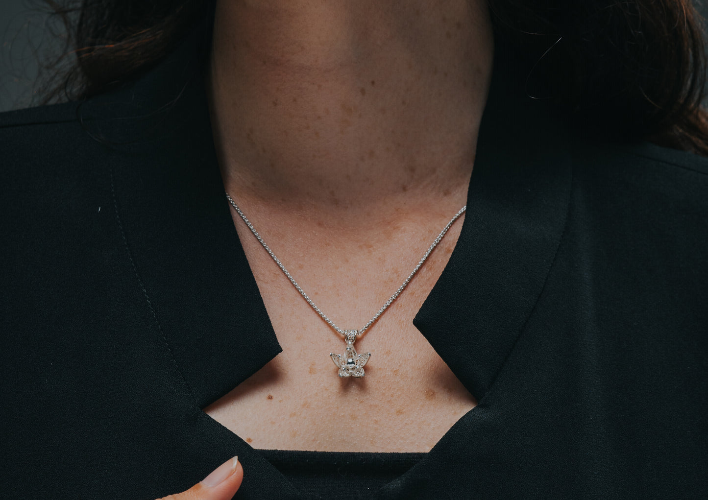 Jasminum Necklace Charm