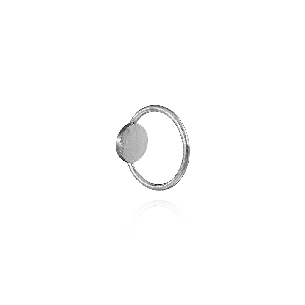 Polaris Reverse Signet Ring in Sterling Silver