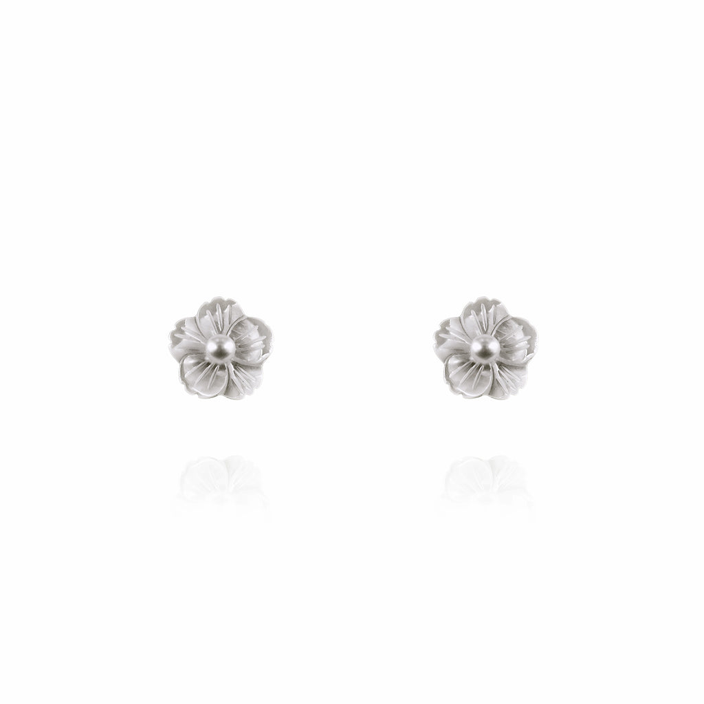 Sakura Mother of Pearl Stud Earrings