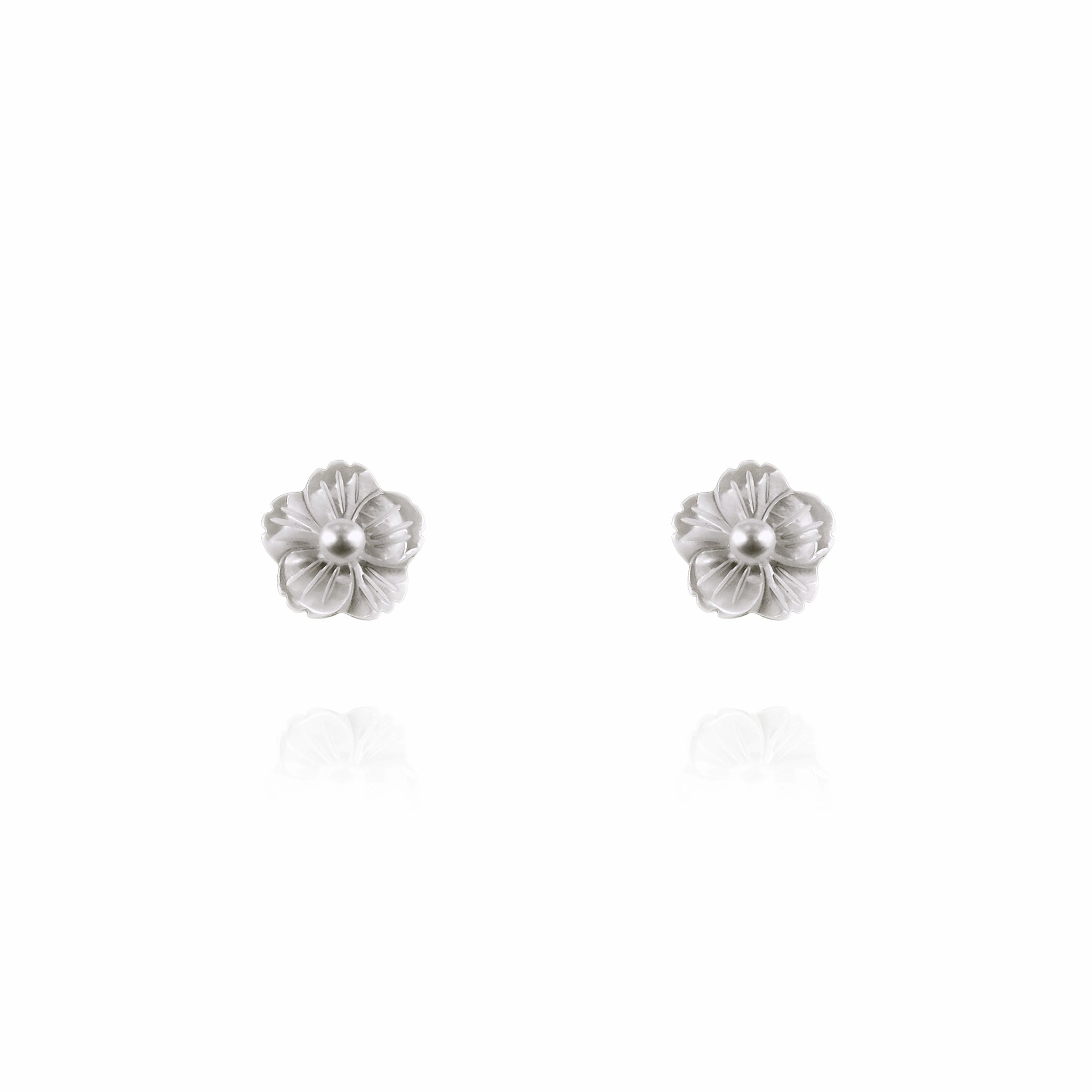 Sakura Mother of Pearl Stud Earrings
