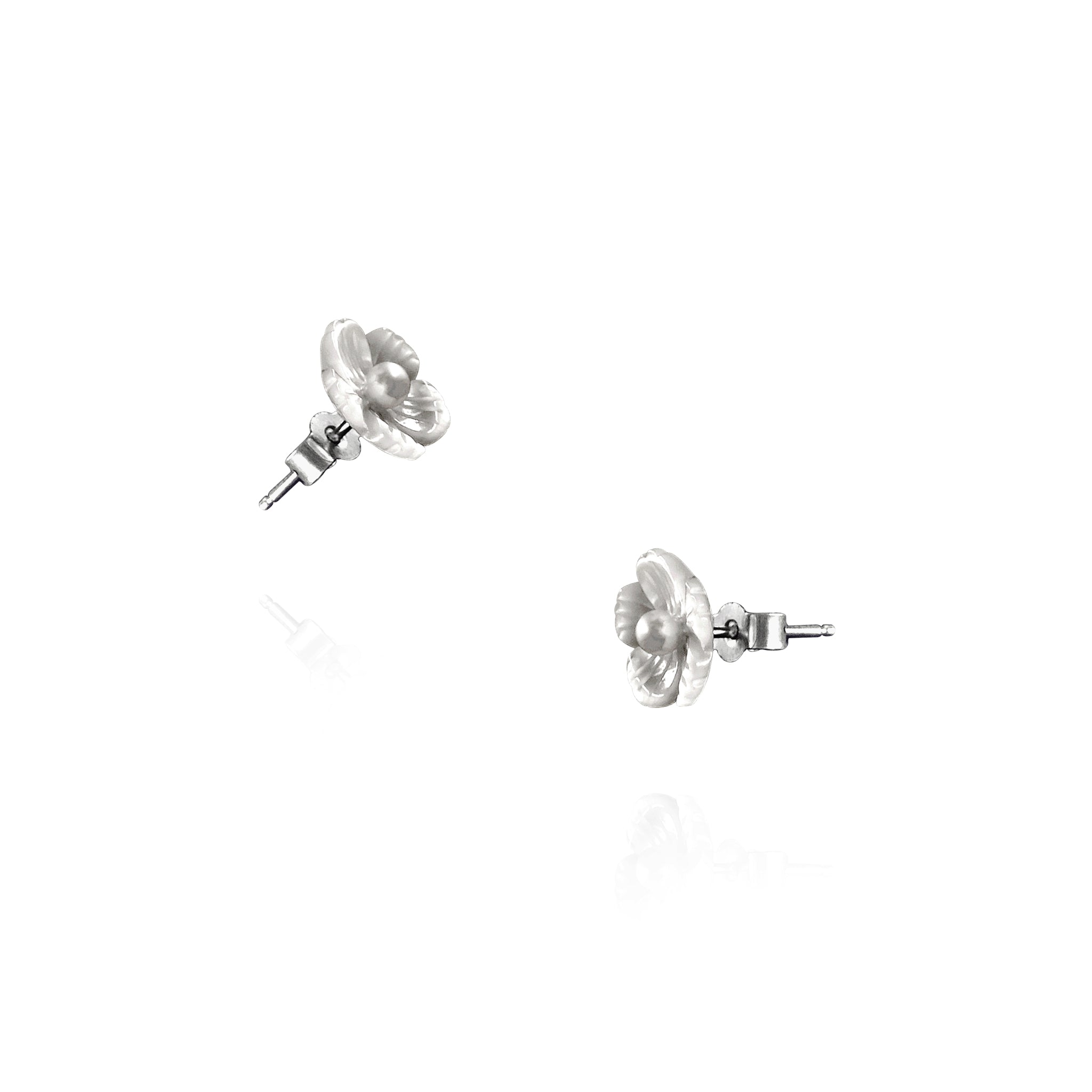 Sakura Mother of Pearl Stud Earrings
