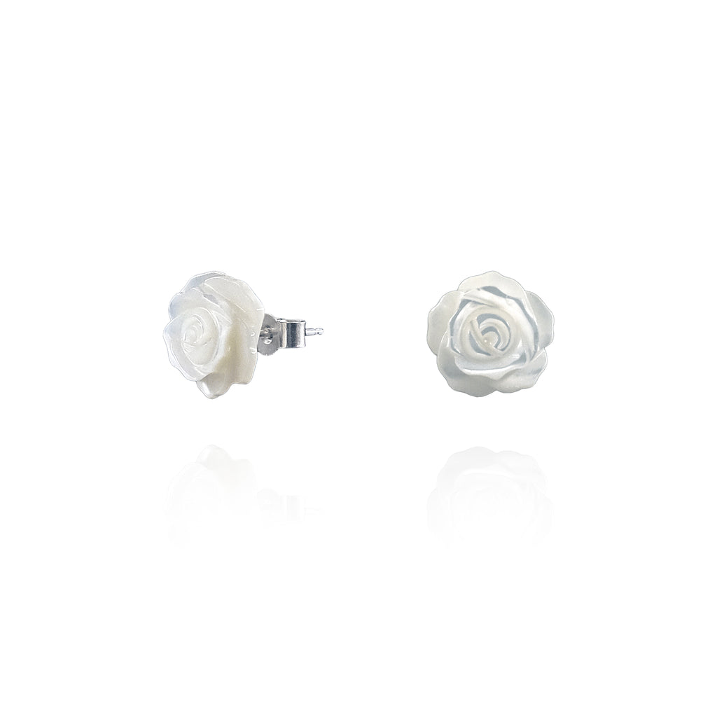 Mawar Mother of Pearl Stud Earrings