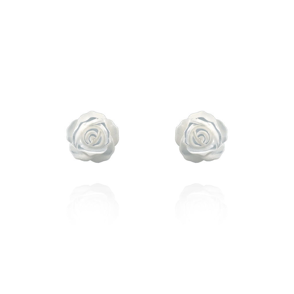 Mawar Mother of Pearl Stud Earrings