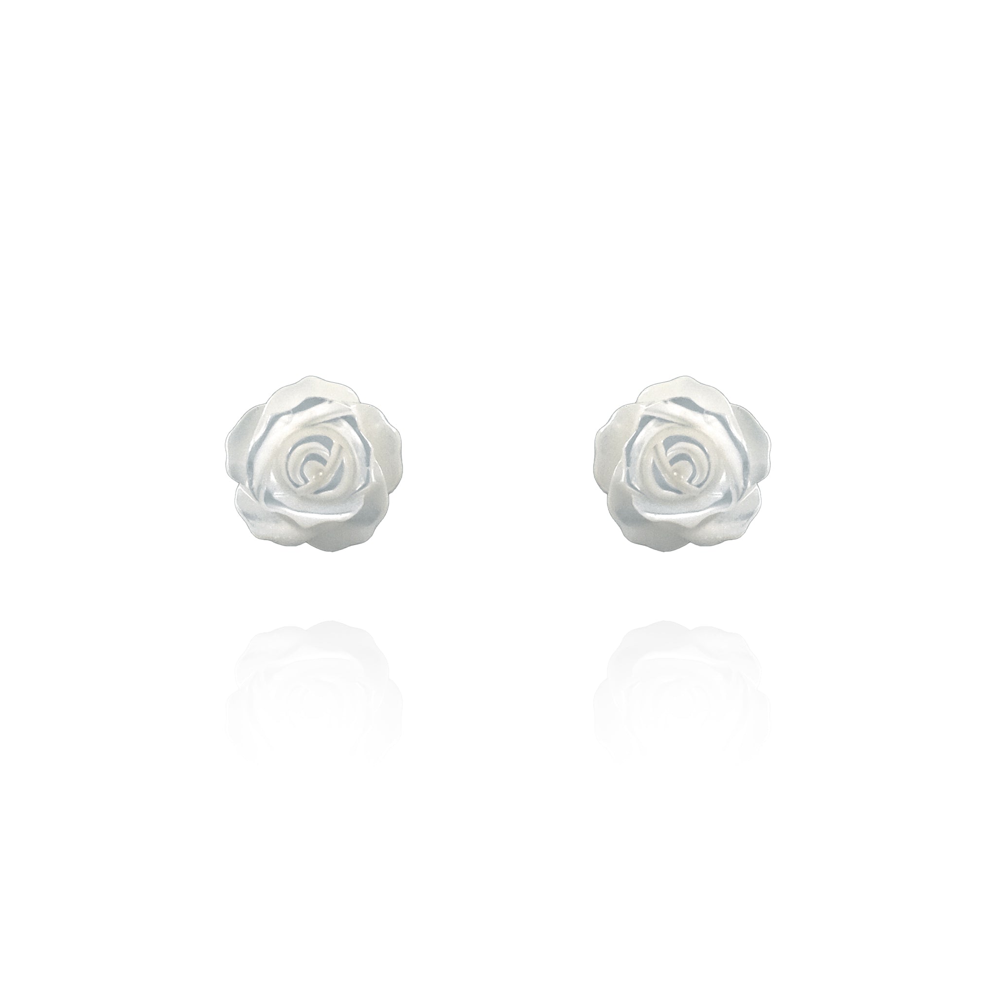 Mawar Mother of Pearl Stud Earrings