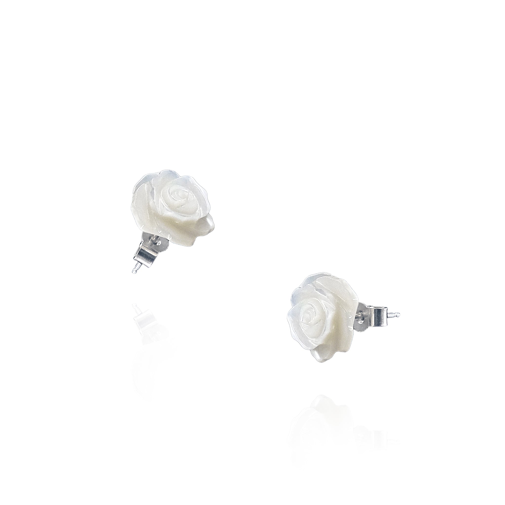 Mawar Mother of Pearl Stud Earrings