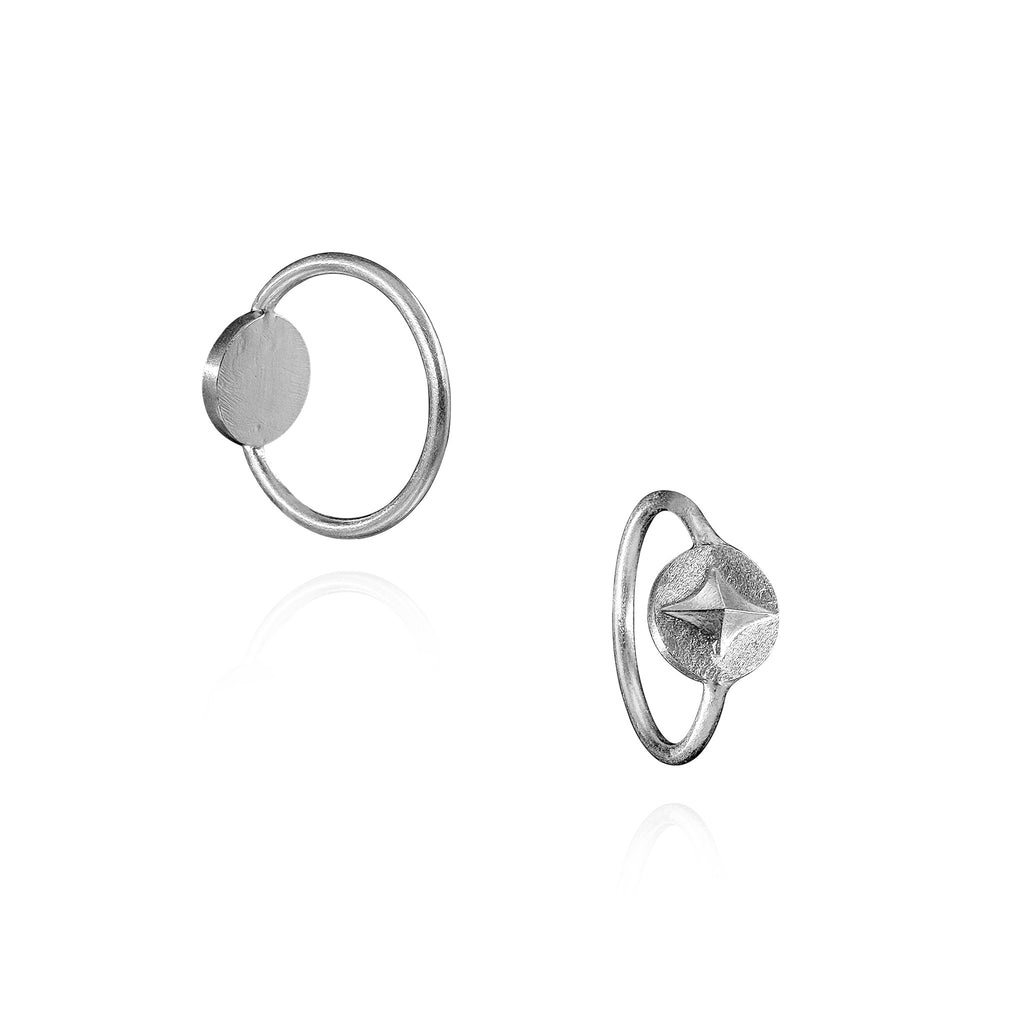 Sirius Reverse Signet Ring in Sterling Silver