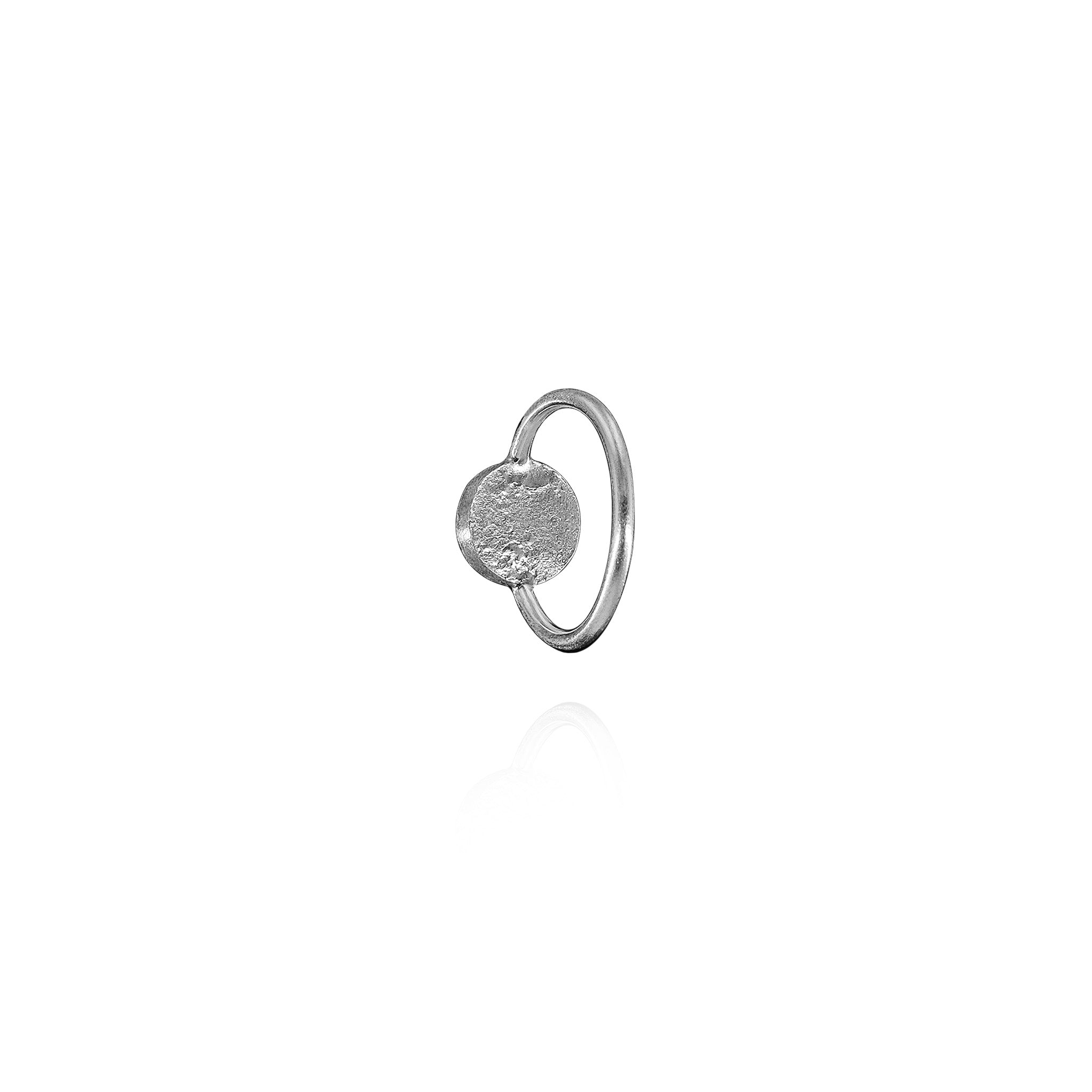 Sirius Asteriskos Reverse Signet Ring in Sterling Silver